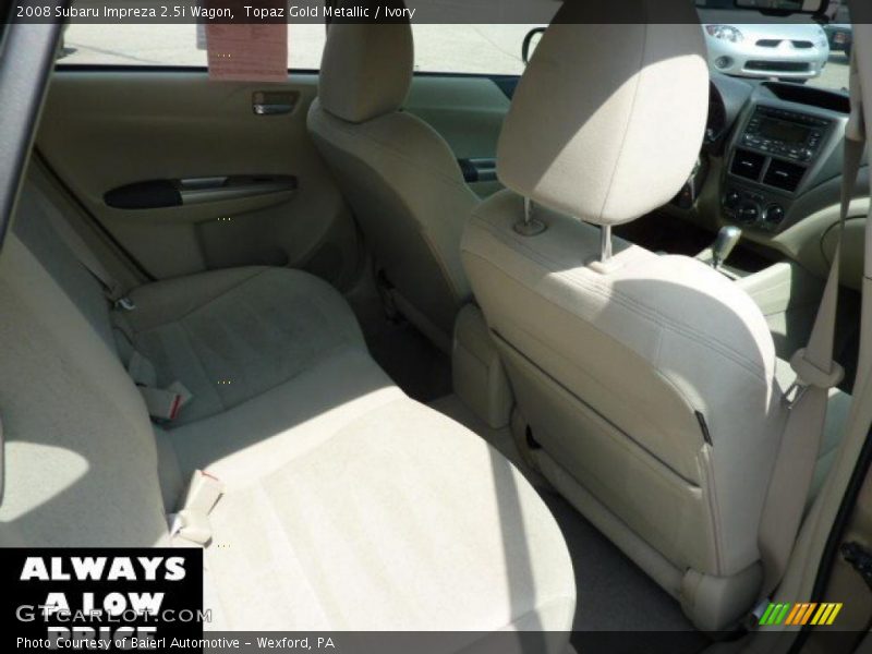 Topaz Gold Metallic / Ivory 2008 Subaru Impreza 2.5i Wagon