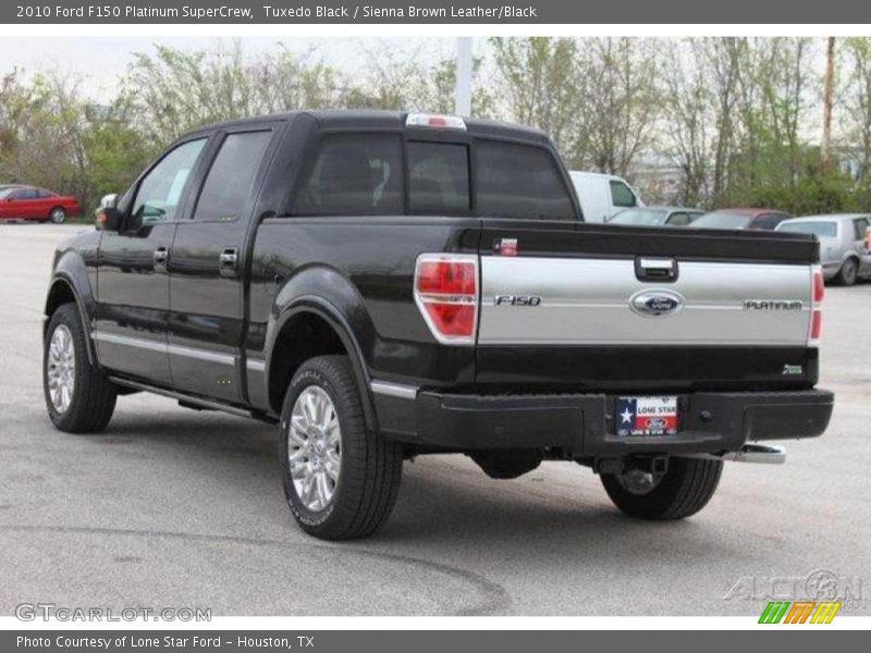Tuxedo Black / Sienna Brown Leather/Black 2010 Ford F150 Platinum SuperCrew