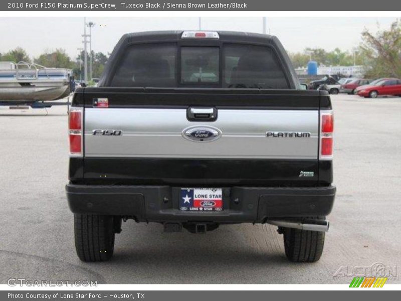 Tuxedo Black / Sienna Brown Leather/Black 2010 Ford F150 Platinum SuperCrew