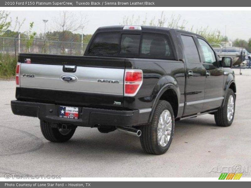 Tuxedo Black / Sienna Brown Leather/Black 2010 Ford F150 Platinum SuperCrew