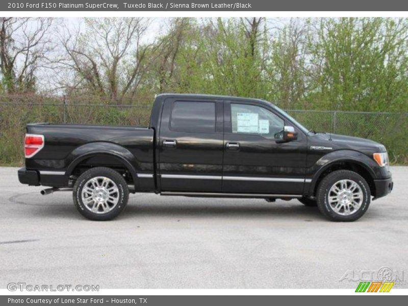 Tuxedo Black / Sienna Brown Leather/Black 2010 Ford F150 Platinum SuperCrew