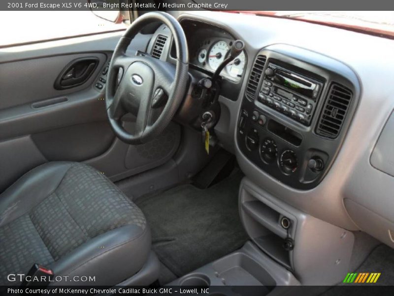 Bright Red Metallic / Medium Graphite Grey 2001 Ford Escape XLS V6 4WD