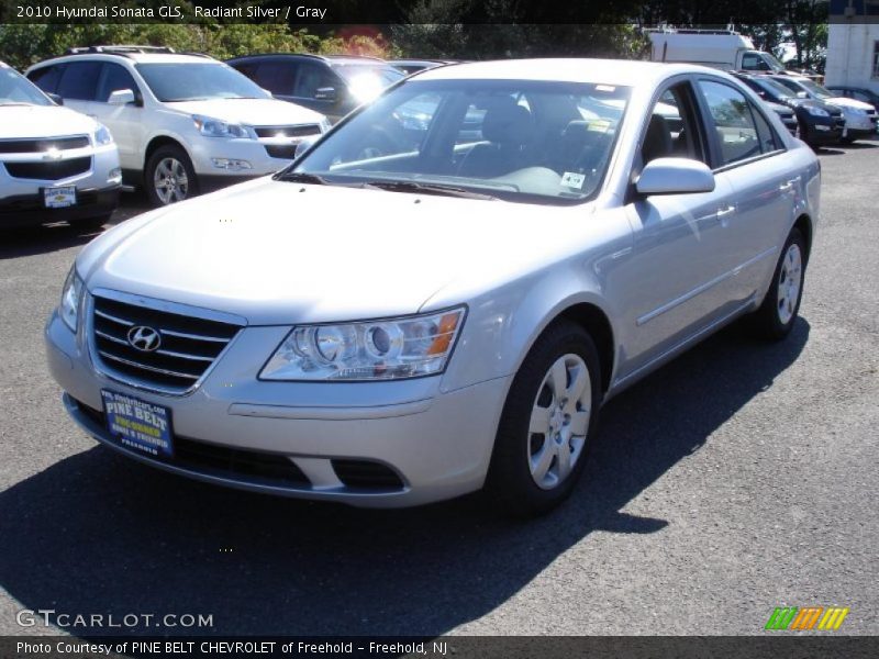 Radiant Silver / Gray 2010 Hyundai Sonata GLS