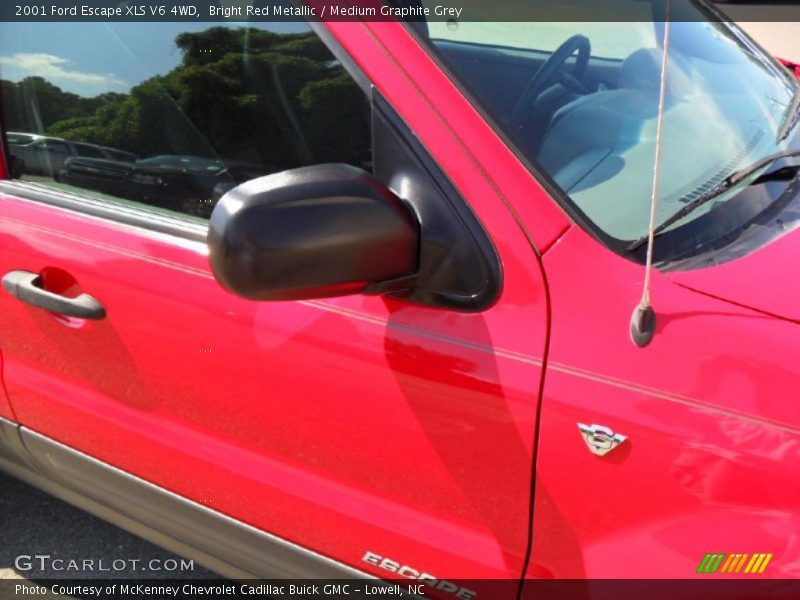 Bright Red Metallic / Medium Graphite Grey 2001 Ford Escape XLS V6 4WD