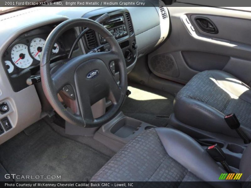 Bright Red Metallic / Medium Graphite Grey 2001 Ford Escape XLS V6 4WD