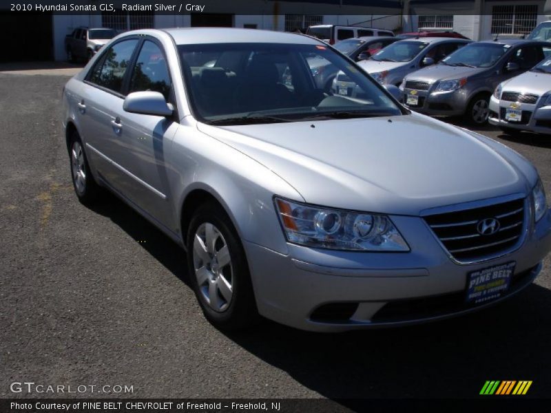 Radiant Silver / Gray 2010 Hyundai Sonata GLS