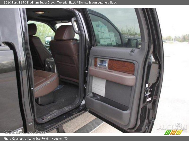 Tuxedo Black / Sienna Brown Leather/Black 2010 Ford F150 Platinum SuperCrew