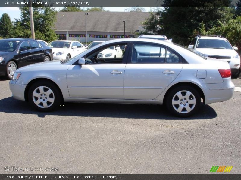 Radiant Silver / Gray 2010 Hyundai Sonata GLS