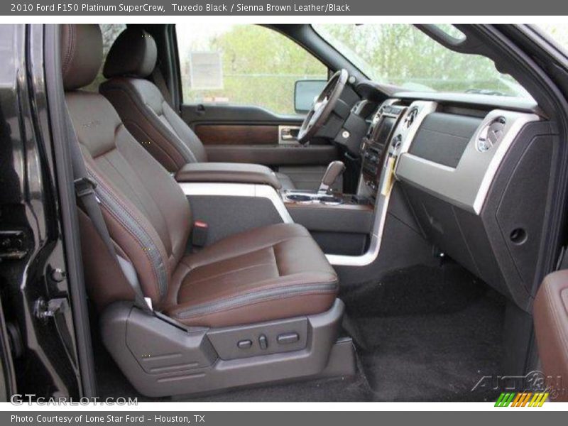 Tuxedo Black / Sienna Brown Leather/Black 2010 Ford F150 Platinum SuperCrew