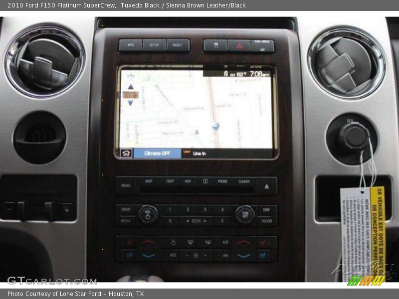 Tuxedo Black / Sienna Brown Leather/Black 2010 Ford F150 Platinum SuperCrew