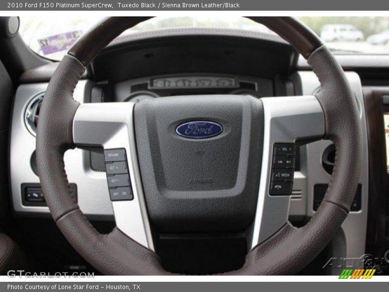 Tuxedo Black / Sienna Brown Leather/Black 2010 Ford F150 Platinum SuperCrew
