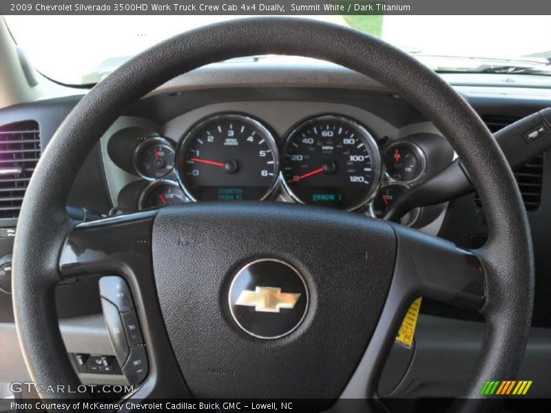 Summit White / Dark Titanium 2009 Chevrolet Silverado 3500HD Work Truck Crew Cab 4x4 Dually
