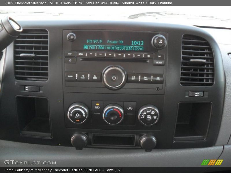 Summit White / Dark Titanium 2009 Chevrolet Silverado 3500HD Work Truck Crew Cab 4x4 Dually