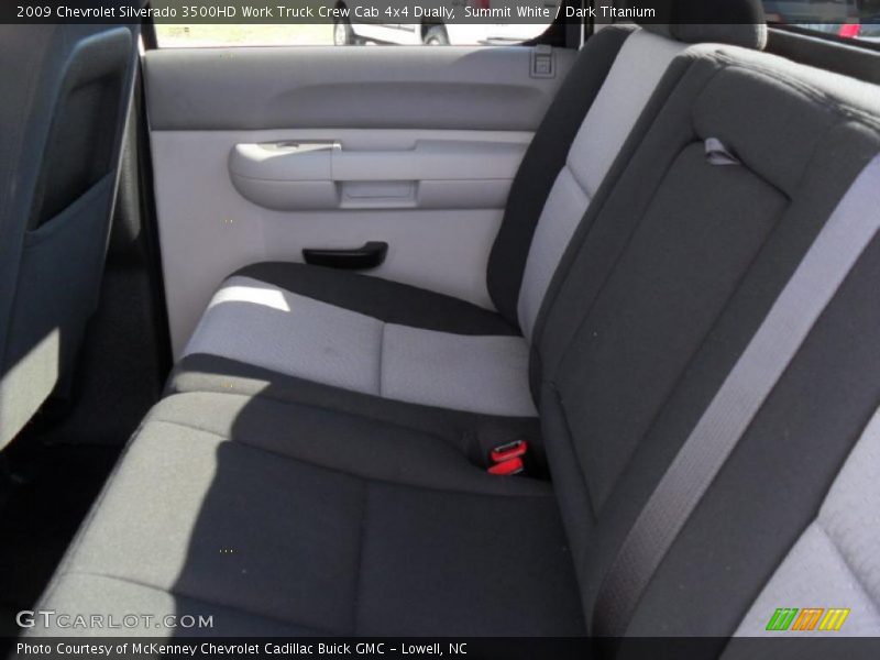 Summit White / Dark Titanium 2009 Chevrolet Silverado 3500HD Work Truck Crew Cab 4x4 Dually