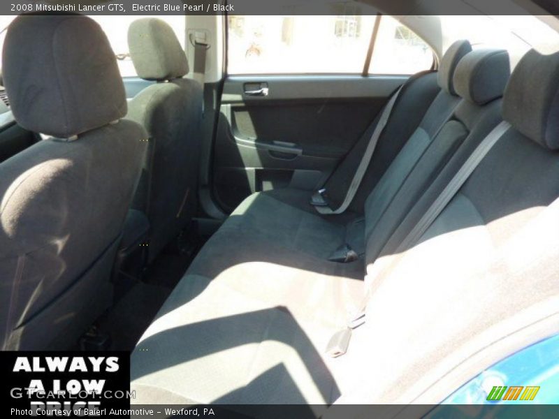 Electric Blue Pearl / Black 2008 Mitsubishi Lancer GTS