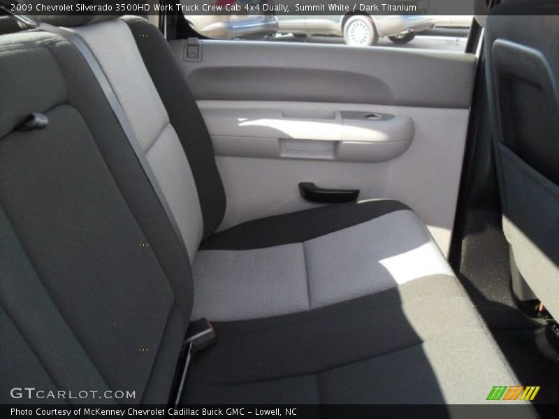 Summit White / Dark Titanium 2009 Chevrolet Silverado 3500HD Work Truck Crew Cab 4x4 Dually