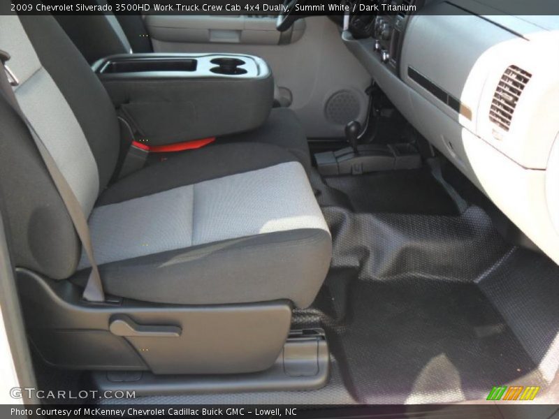 Summit White / Dark Titanium 2009 Chevrolet Silverado 3500HD Work Truck Crew Cab 4x4 Dually