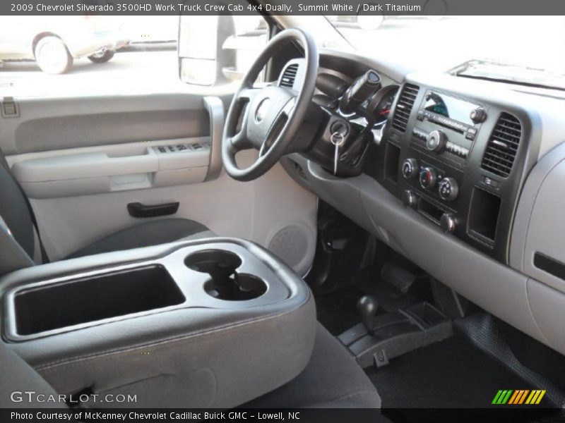 Summit White / Dark Titanium 2009 Chevrolet Silverado 3500HD Work Truck Crew Cab 4x4 Dually