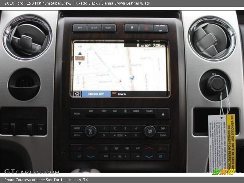 Tuxedo Black / Sienna Brown Leather/Black 2010 Ford F150 Platinum SuperCrew
