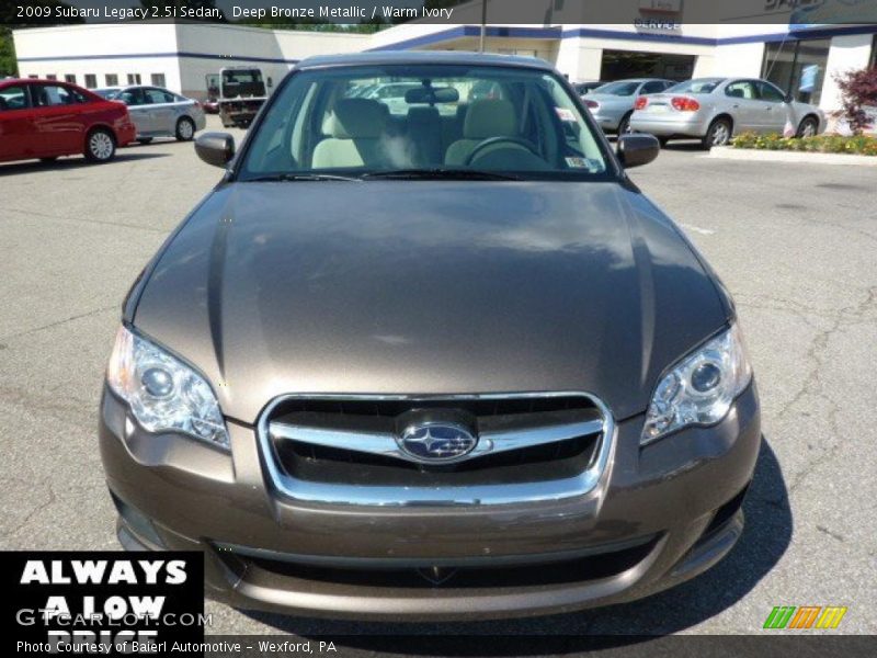 Deep Bronze Metallic / Warm Ivory 2009 Subaru Legacy 2.5i Sedan