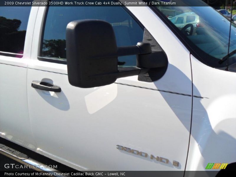 Summit White / Dark Titanium 2009 Chevrolet Silverado 3500HD Work Truck Crew Cab 4x4 Dually