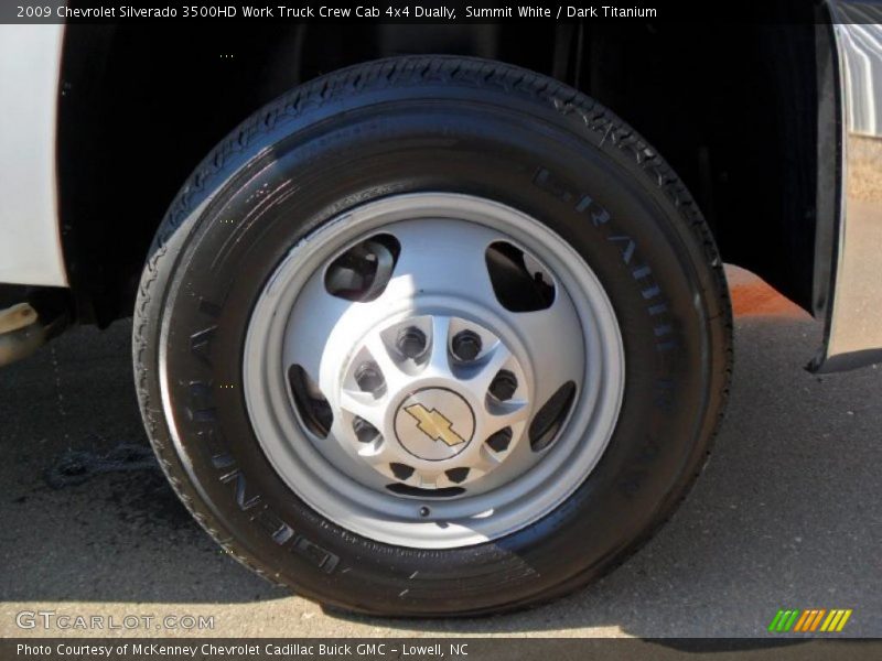 Summit White / Dark Titanium 2009 Chevrolet Silverado 3500HD Work Truck Crew Cab 4x4 Dually