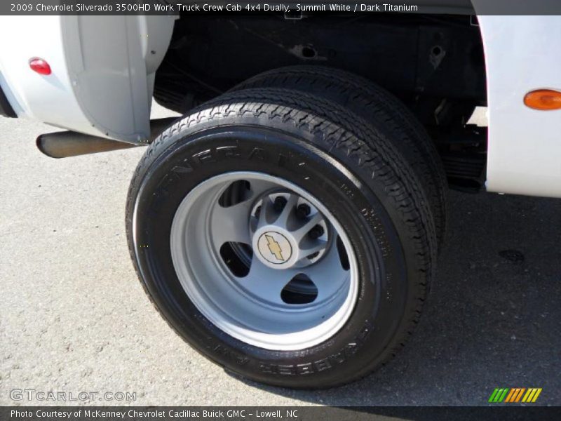 Summit White / Dark Titanium 2009 Chevrolet Silverado 3500HD Work Truck Crew Cab 4x4 Dually