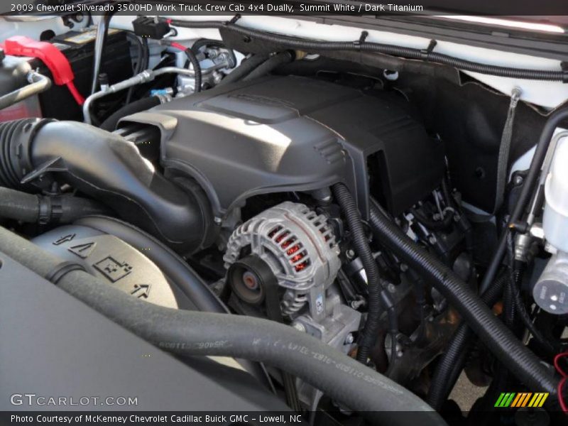 Summit White / Dark Titanium 2009 Chevrolet Silverado 3500HD Work Truck Crew Cab 4x4 Dually