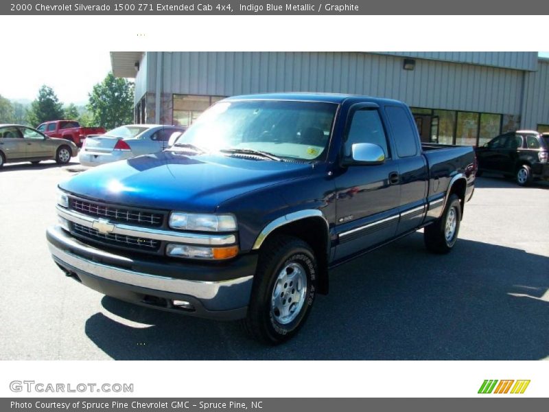 Indigo Blue Metallic / Graphite 2000 Chevrolet Silverado 1500 Z71 Extended Cab 4x4