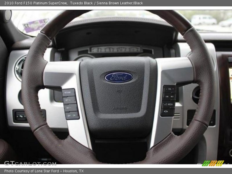 Tuxedo Black / Sienna Brown Leather/Black 2010 Ford F150 Platinum SuperCrew
