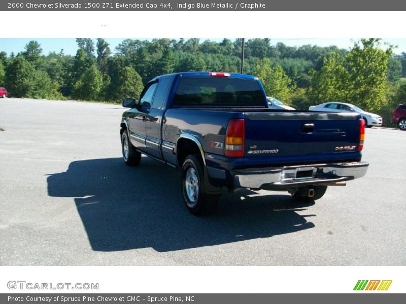 Indigo Blue Metallic / Graphite 2000 Chevrolet Silverado 1500 Z71 Extended Cab 4x4
