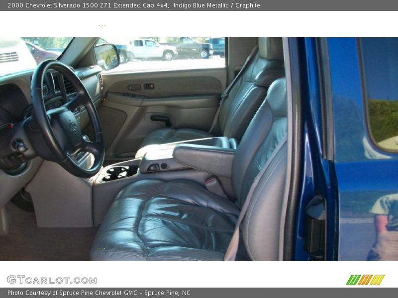Indigo Blue Metallic / Graphite 2000 Chevrolet Silverado 1500 Z71 Extended Cab 4x4