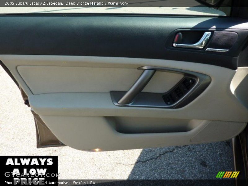 Deep Bronze Metallic / Warm Ivory 2009 Subaru Legacy 2.5i Sedan