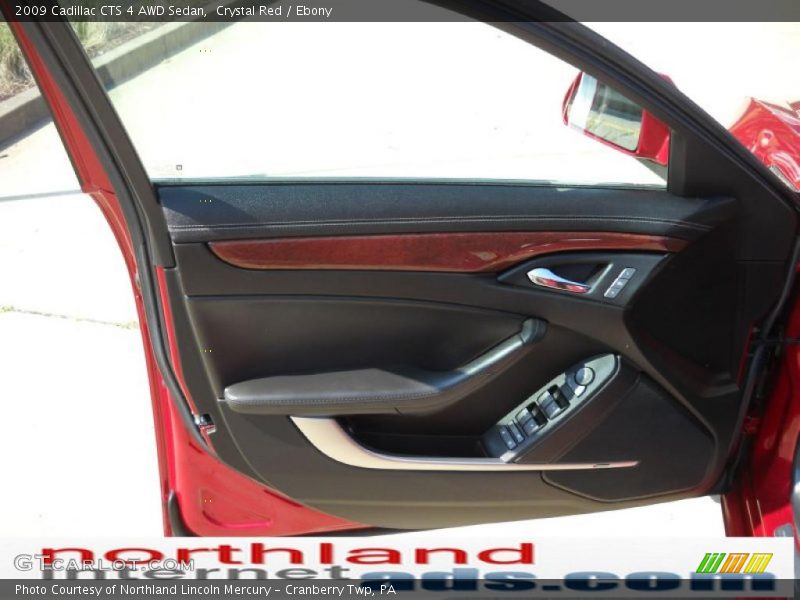 Crystal Red / Ebony 2009 Cadillac CTS 4 AWD Sedan