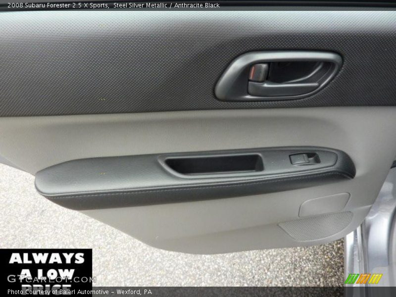Steel Silver Metallic / Anthracite Black 2008 Subaru Forester 2.5 X Sports