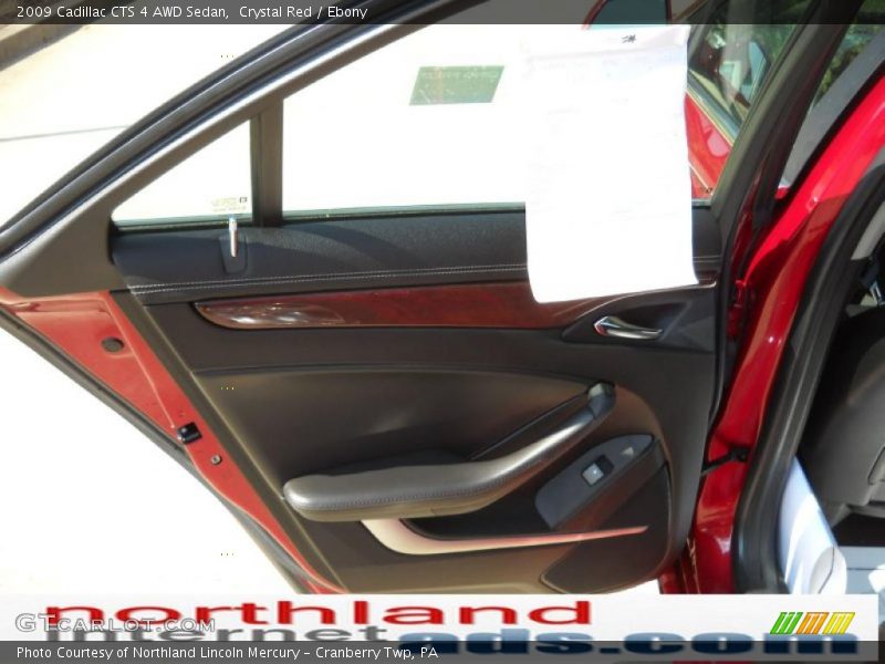Crystal Red / Ebony 2009 Cadillac CTS 4 AWD Sedan