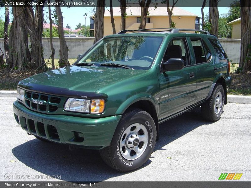 Garden Green Mica / Gray 2001 Isuzu Rodeo LS
