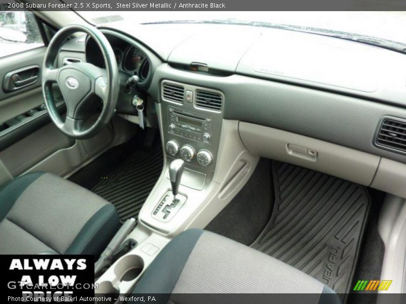 Steel Silver Metallic / Anthracite Black 2008 Subaru Forester 2.5 X Sports