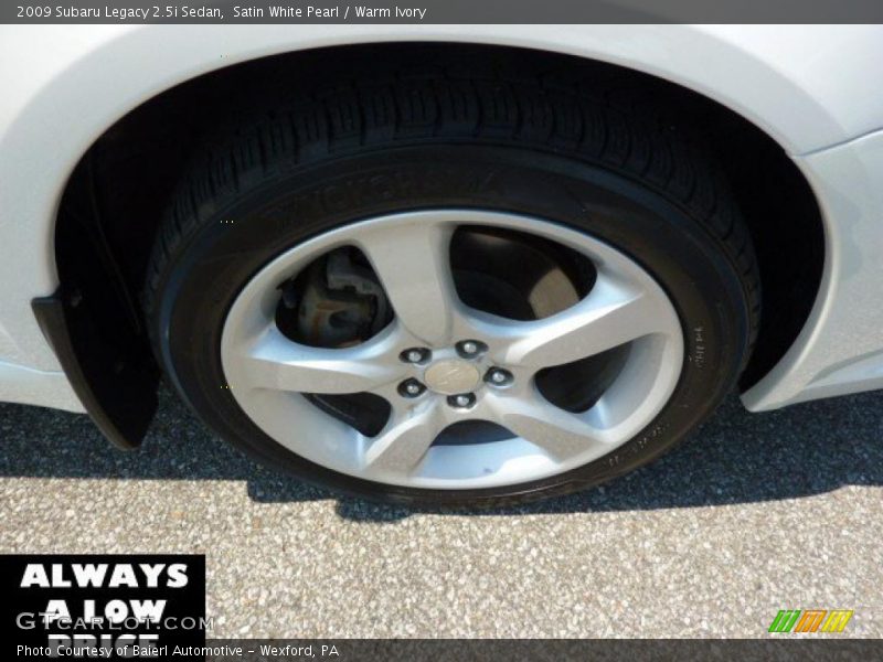 Satin White Pearl / Warm Ivory 2009 Subaru Legacy 2.5i Sedan