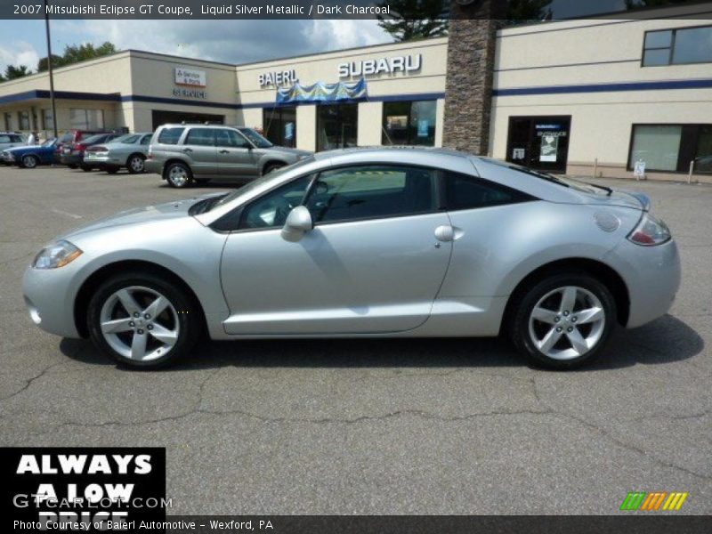 Liquid Silver Metallic / Dark Charcoal 2007 Mitsubishi Eclipse GT Coupe