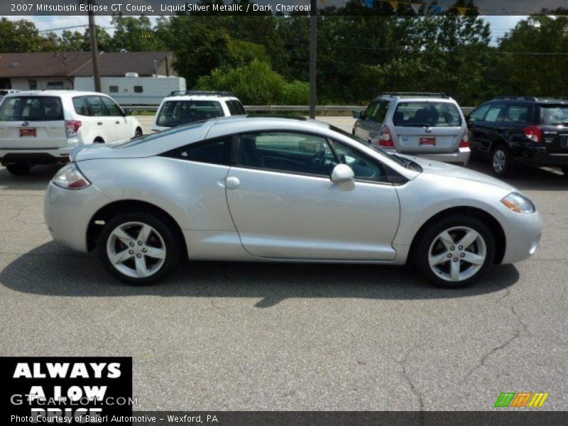 Liquid Silver Metallic / Dark Charcoal 2007 Mitsubishi Eclipse GT Coupe