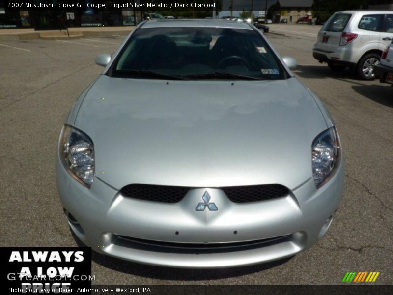 Liquid Silver Metallic / Dark Charcoal 2007 Mitsubishi Eclipse GT Coupe