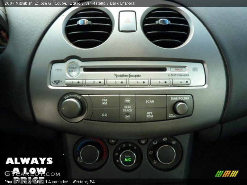 Liquid Silver Metallic / Dark Charcoal 2007 Mitsubishi Eclipse GT Coupe