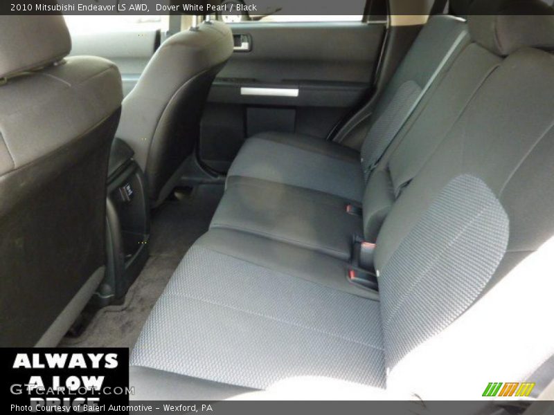 Dover White Pearl / Black 2010 Mitsubishi Endeavor LS AWD