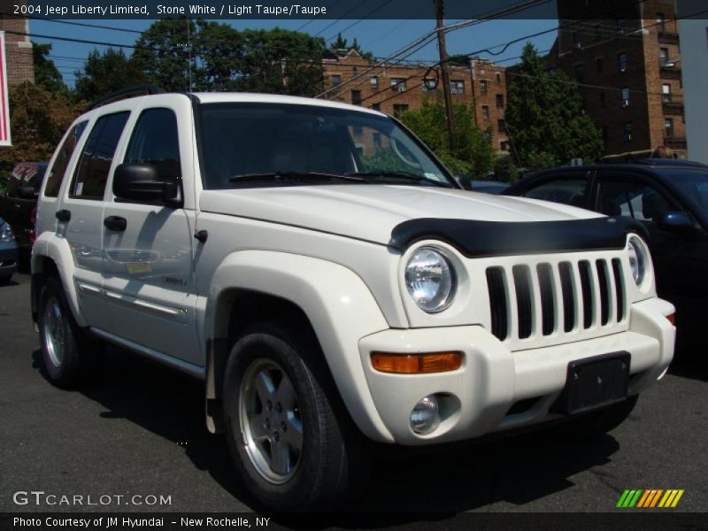 Stone White / Light Taupe/Taupe 2004 Jeep Liberty Limited