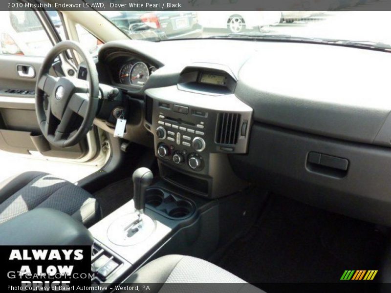 Dover White Pearl / Black 2010 Mitsubishi Endeavor LS AWD