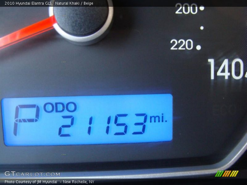 Natural Khaki / Beige 2010 Hyundai Elantra GLS