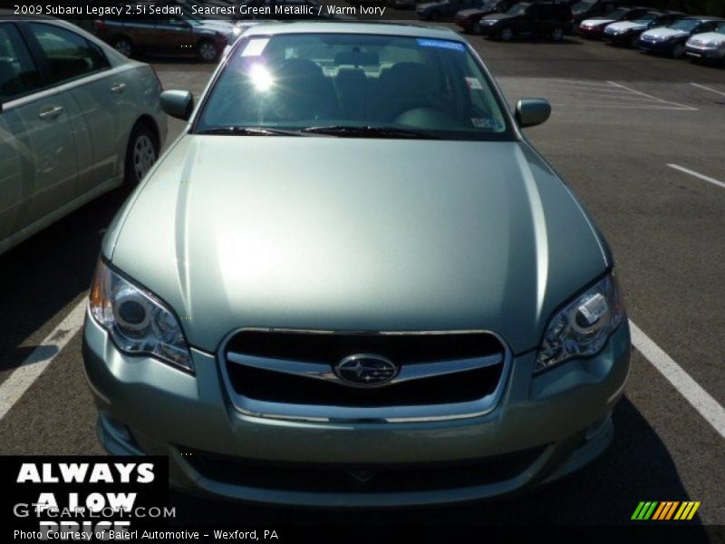 Seacrest Green Metallic / Warm Ivory 2009 Subaru Legacy 2.5i Sedan