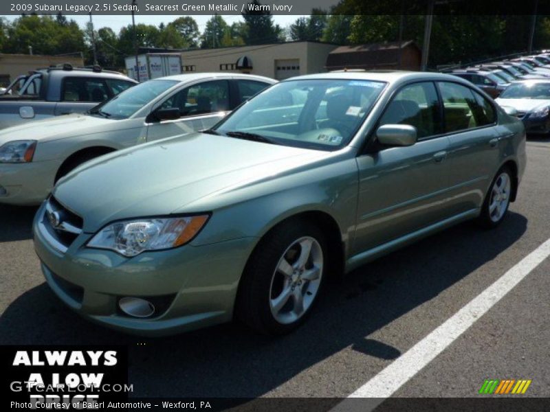 Seacrest Green Metallic / Warm Ivory 2009 Subaru Legacy 2.5i Sedan