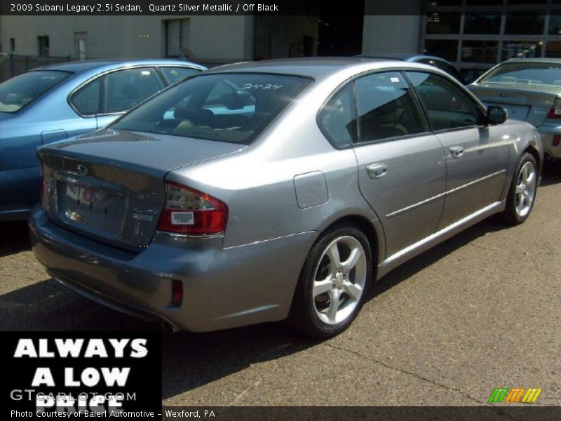 Quartz Silver Metallic / Off Black 2009 Subaru Legacy 2.5i Sedan